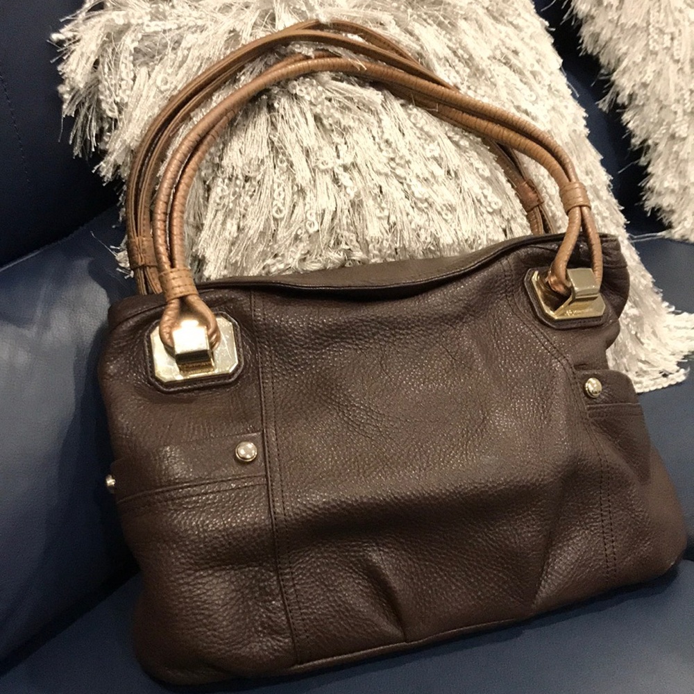 Brown leather bag